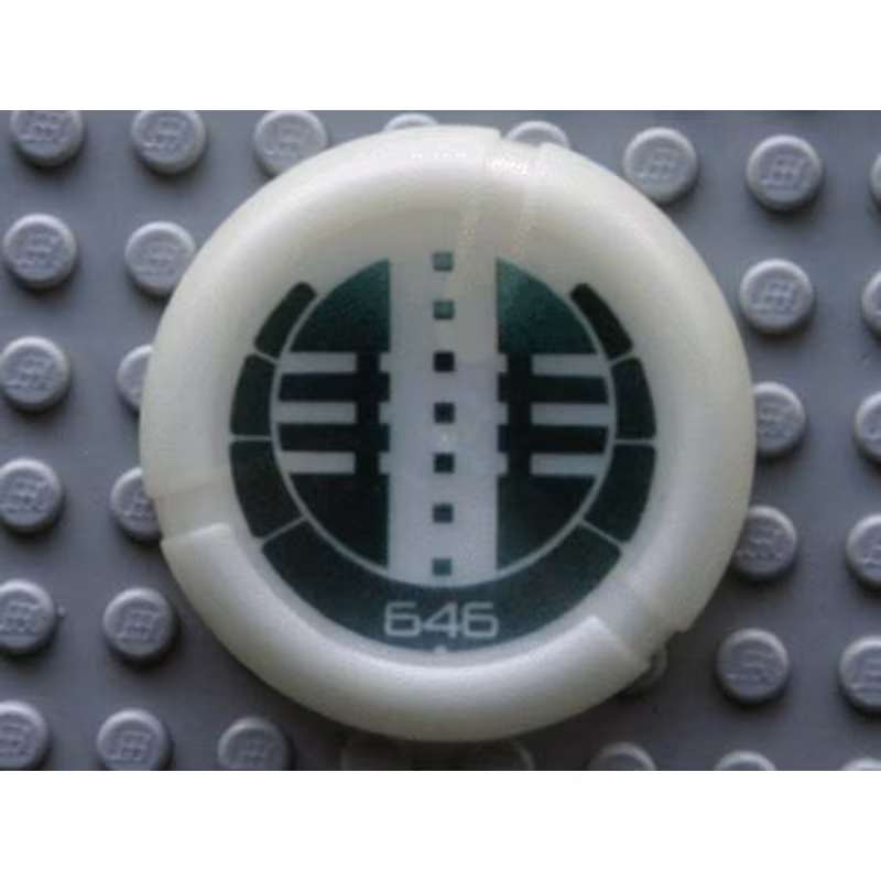 Throwing Disk with Bionicle Kanoka 646 Onu-Metru Pattern