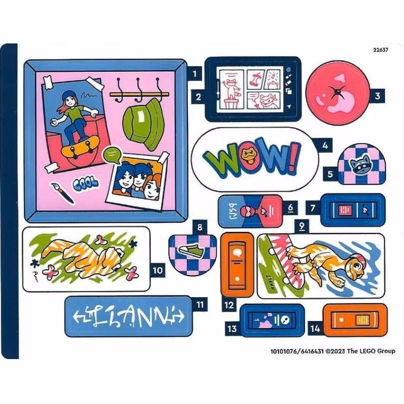 Sticker Sheet for Set 41739 - (10101076/6416431) Sticker Sheet for Set 41739 - (10101076/6416431)