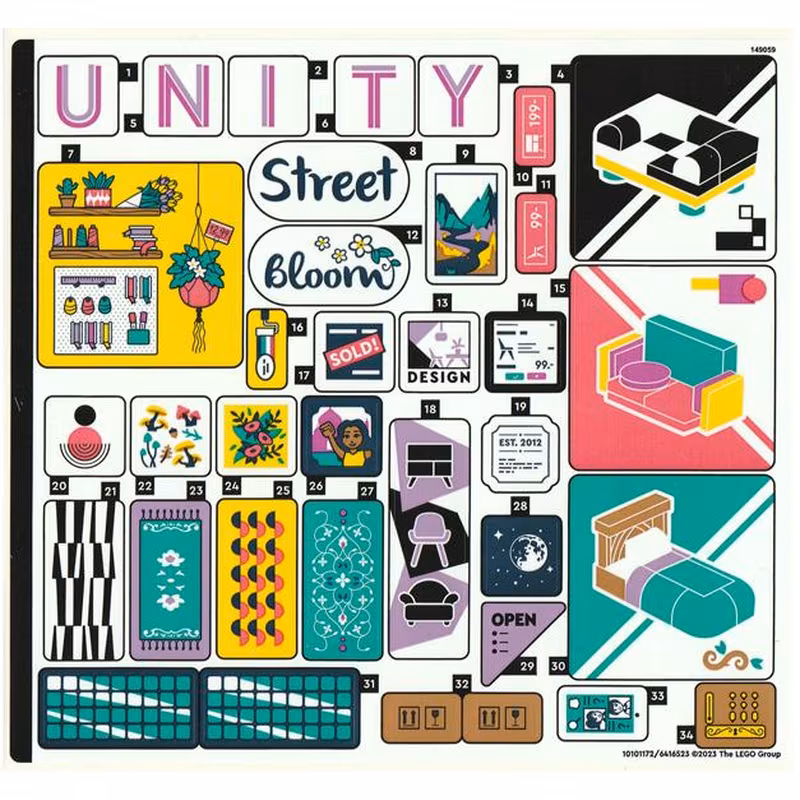 Sticker Sheet for Set 41732 - (10101172/6416523) Sticker Sheet for Set 41732 - (10101172/6416523)