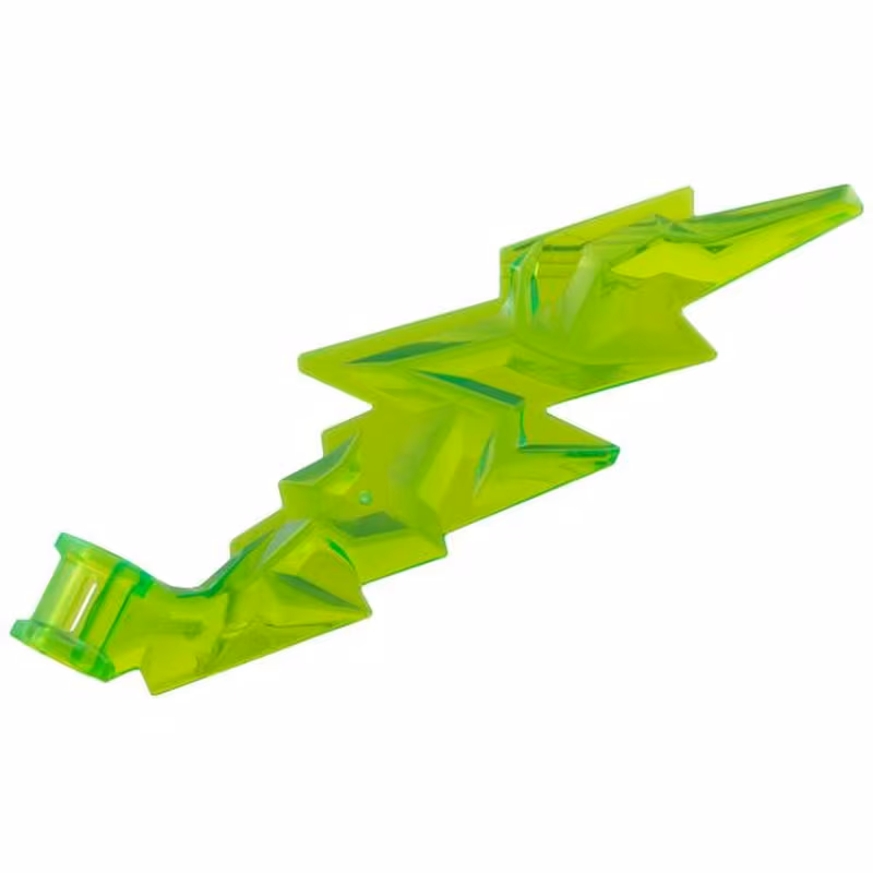 Wave Angular Lightning Bolt with Axle Hole
