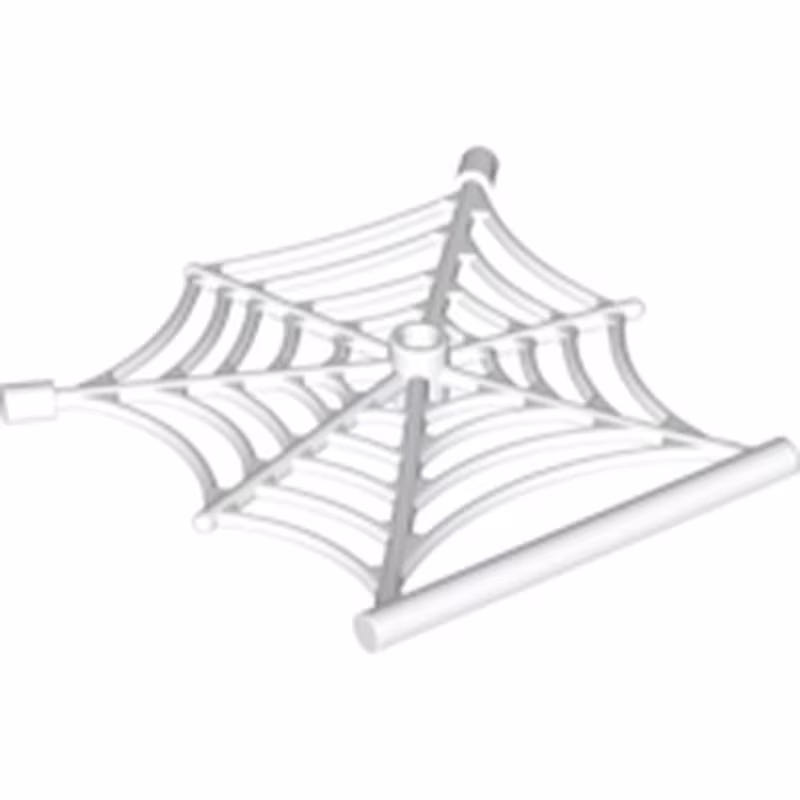 Spider Web Flat with Hollow Stud, Bar Ends, and Bar Spider Web Flat with Hollow Stud, Bar Ends, and Bar
