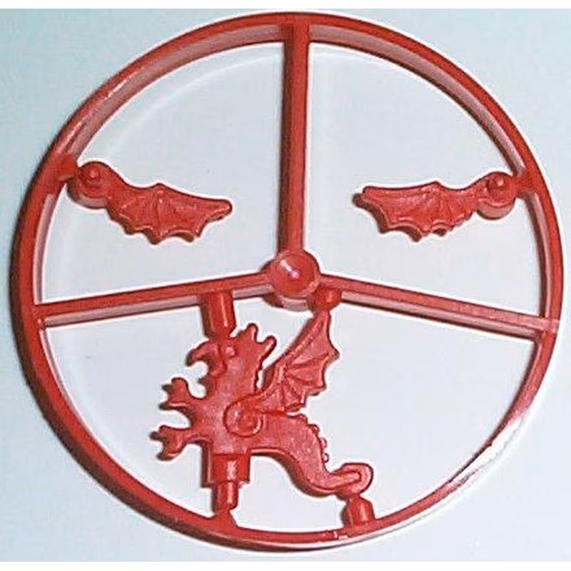 Minifigure, Plume Wheel Sprue Complete, Dragon Minifigure, Plume Wheel Sprue Complete, Dragon