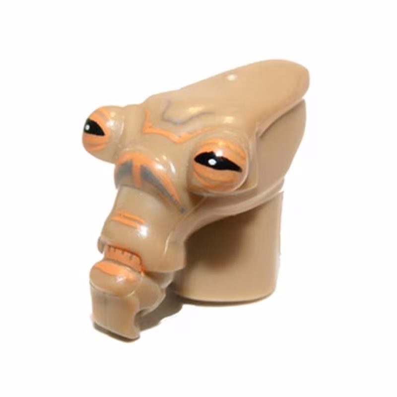 Minifigure, Head, Modified SW Geonosian with Black Eyes Pattern Minifigure, Head, Modified SW Geonosian with Black Eyes Pattern