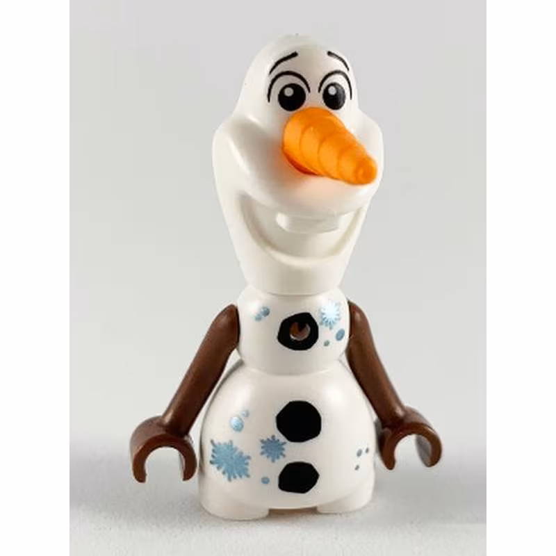 Olaf - Mini Doll Body, Metallic Light Blue Snowflakes