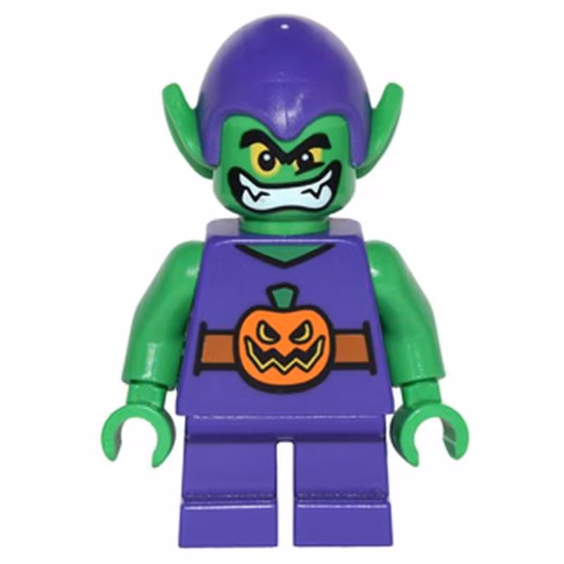 Green Goblin - Bright Green Skin, Dark Purple Outfit, Short Legs