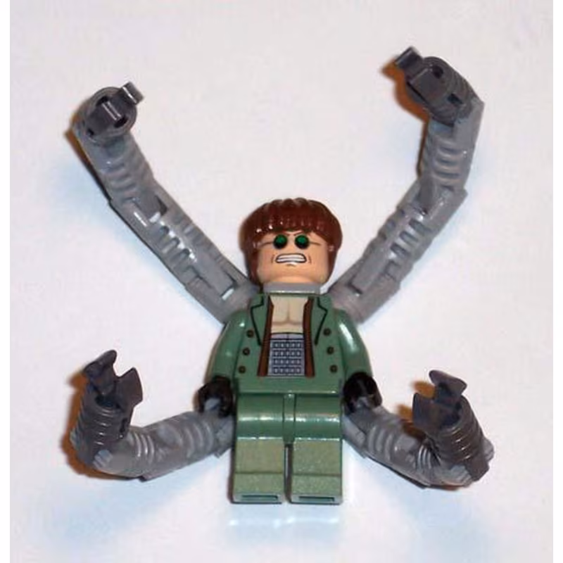 Dr. Octopus (Otto Octavius) / Doc Ock, Sand Green Jacket, Sand Green Legs, Clenched Teeth Smile - With Arms