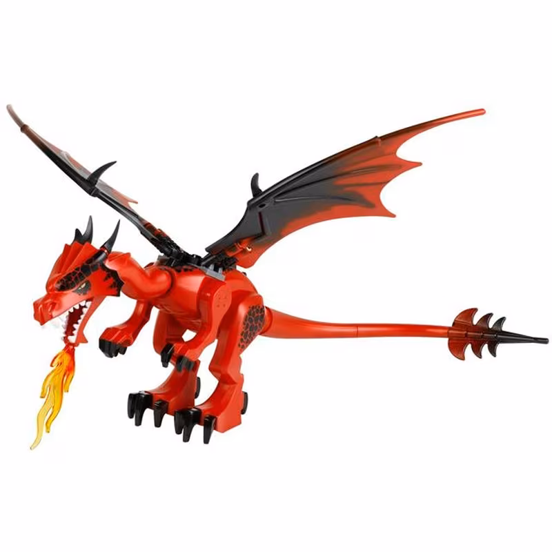 Dragon, Castle, Red Head
