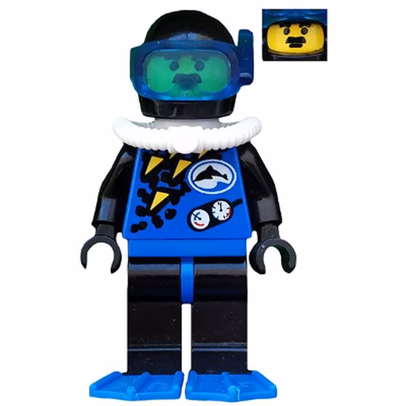 Divers - Blue, Black Helmet, Blue Flippers