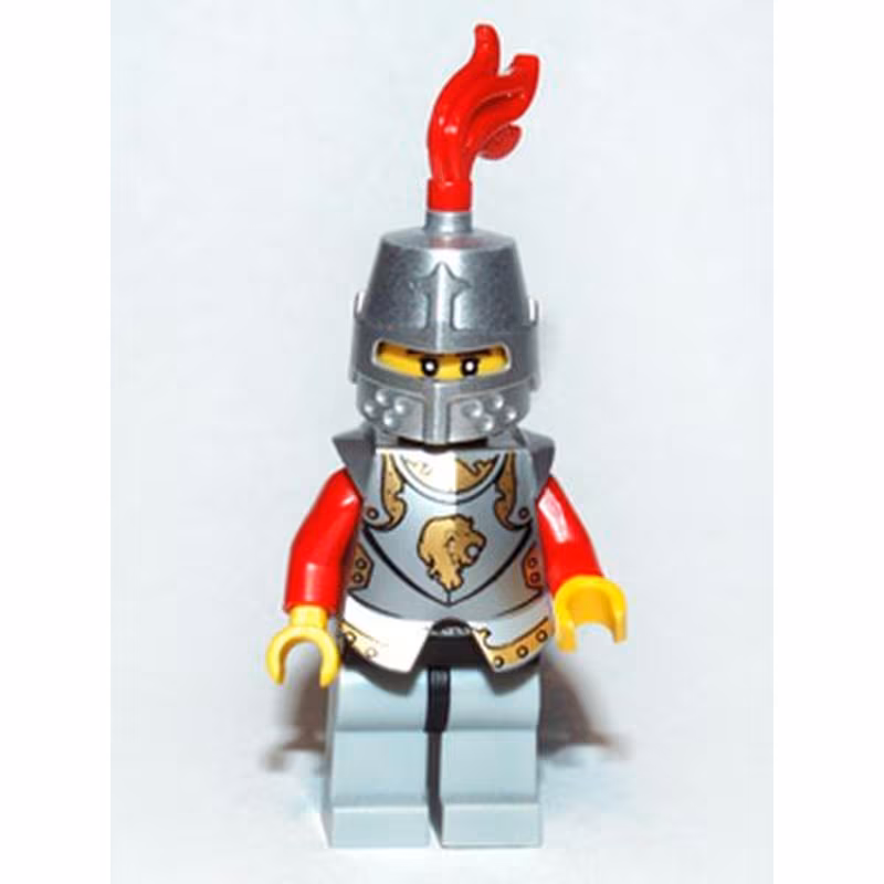 Kingdoms - Lion Knight Armor, Helmet Closed, Eyebrows and Goatee (Chess Bishop)