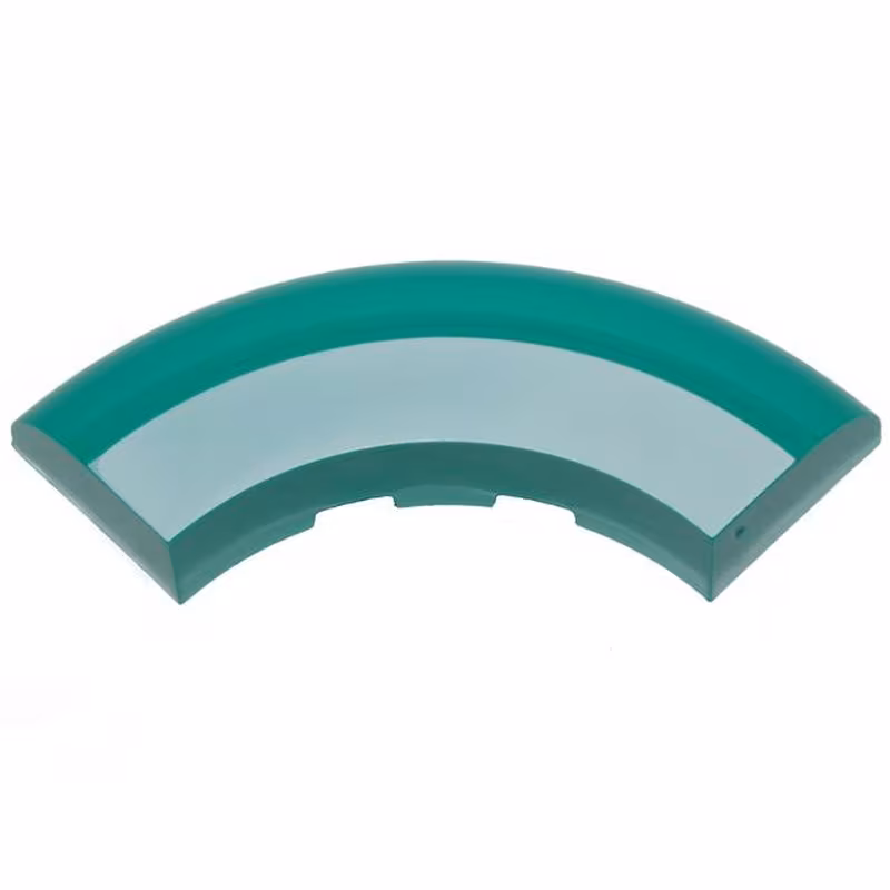 Brick, Round Corner 5 x 5 x 1 without Studs with White Stripe Pattern Brick, Round Corner 5 x 5 x 1 without Studs with White Stripe Pattern