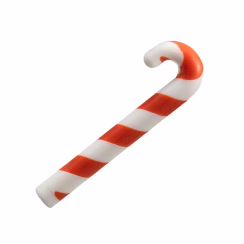 Minifigure, Utensil Cane, Red Candy Stripe Pattern
