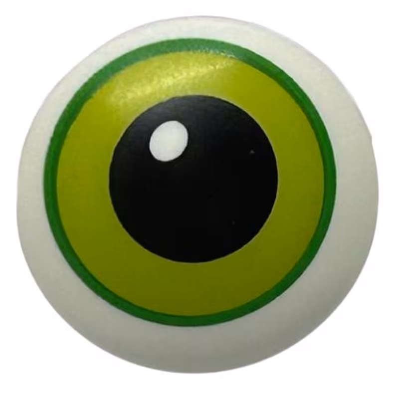 Plate, Round 2 x 2 with Rounded Bottom with Lime Eye with Green Outline Pattern (HP Dobby Eye) Plate, Round 2 x 2 with Rounded Bottom with Lime Eye with Green Outline Pattern (HP Dobby Eye)