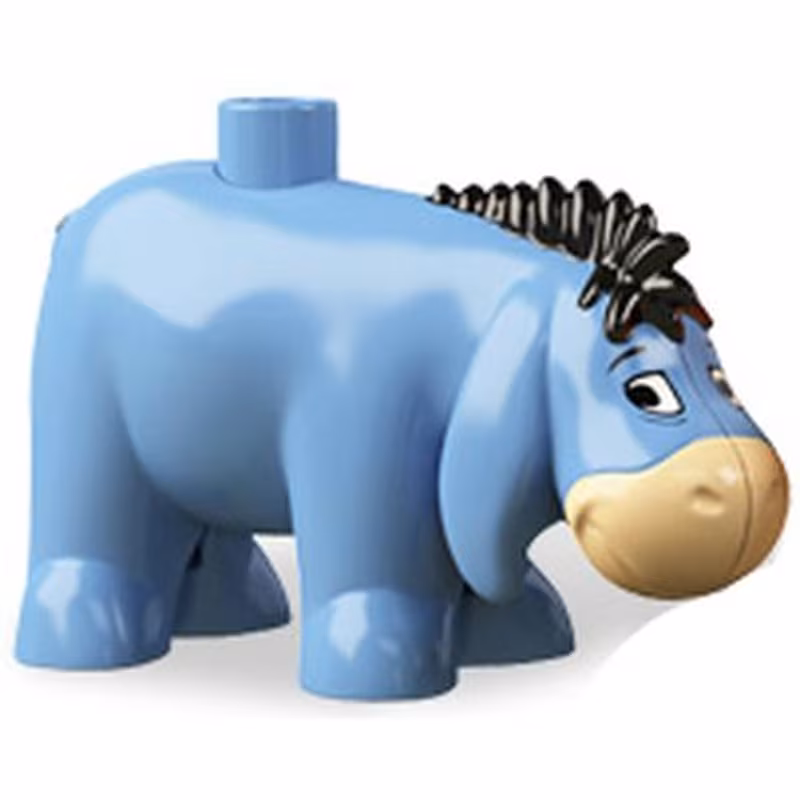 Duplo Figure Winnie the Pooh, Eeyore with Stud on Back (4610196 / 6020640)