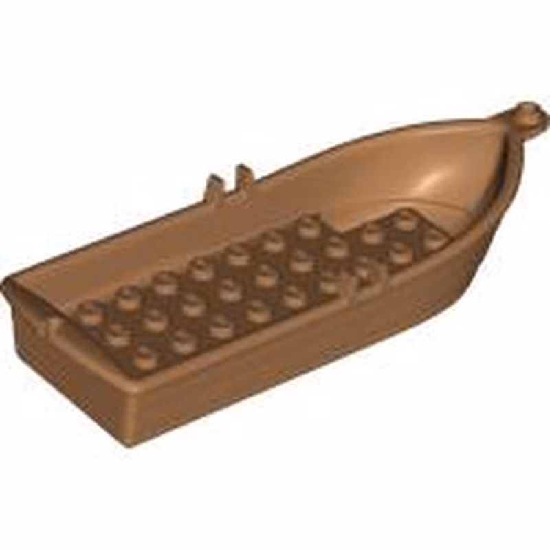 Boat, 14 x 5 x 2 with Oarlocks without Hollow Inside Studs