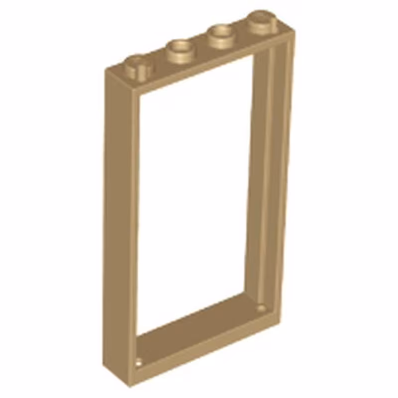 Door, Frame 1 x 4 x 6 with 2 Holes on Top and Bottom