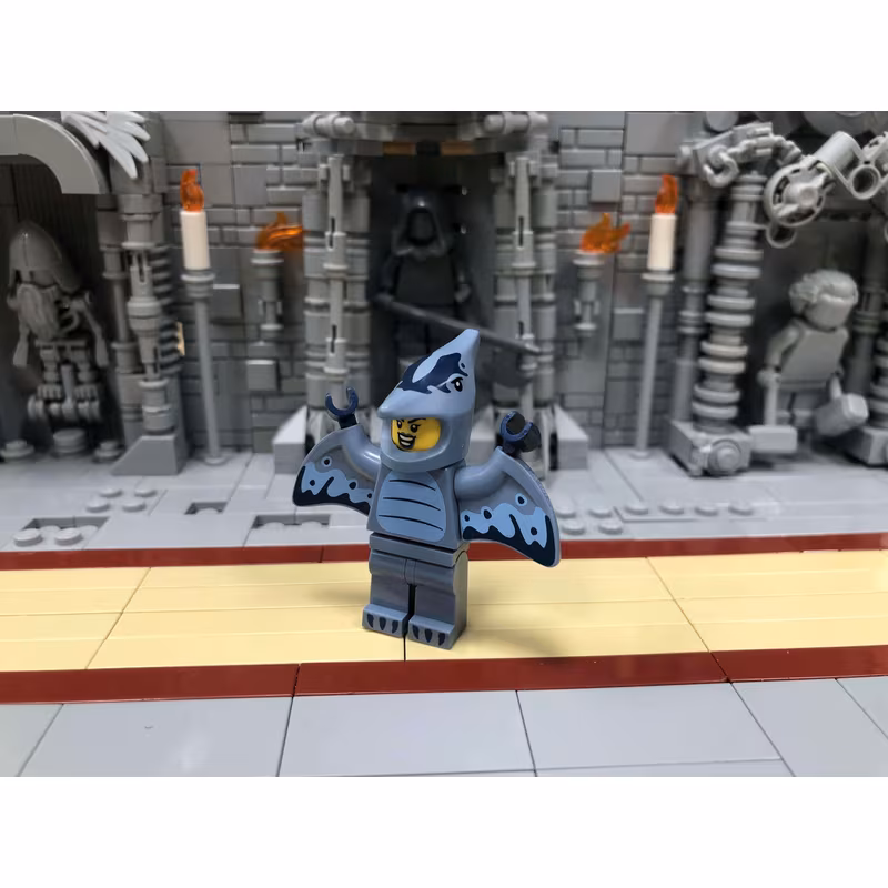 Pterodactyl Costume Fan, Series 27 (Minifigure Only without Stand and Accessories)