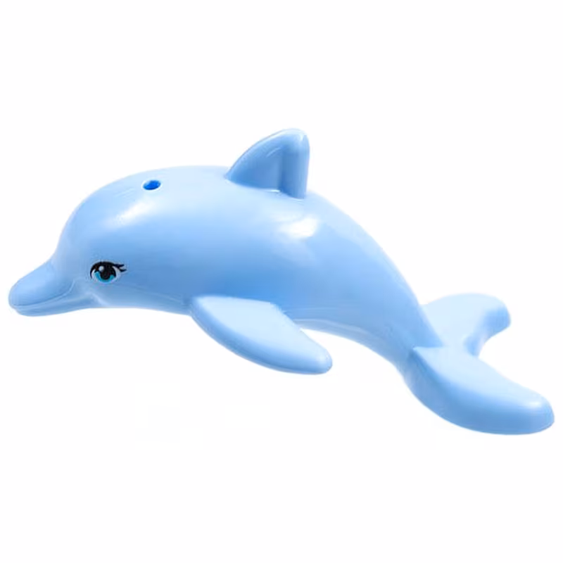 Dolphin, Friends / Elves, Jumping with Bottom Axle Holder with Almond Shape Medium Azure Eyes with Eyelashes Pattern Dolphin, Friends / Elves, Jumping with Bottom Axle Holder with Almond Shape Medium Azure Eyes with Eyelashes Pattern