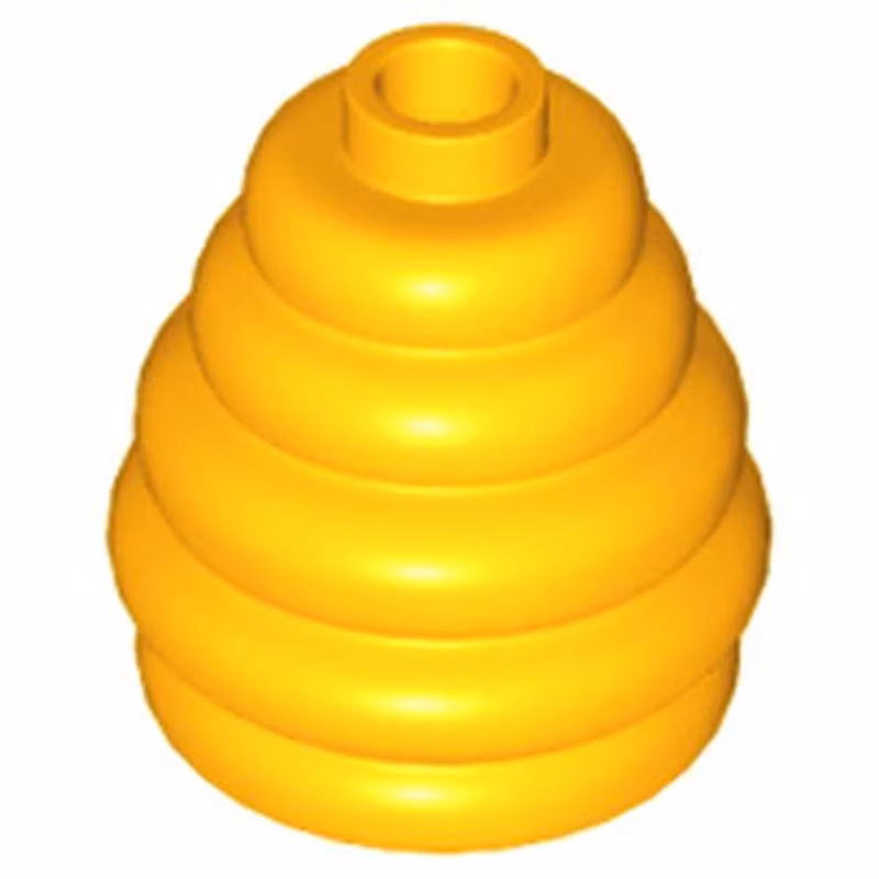 Cone 2 x 2 x 1 2/3 with Stacked Rings (Beehive / Cotton Candy)