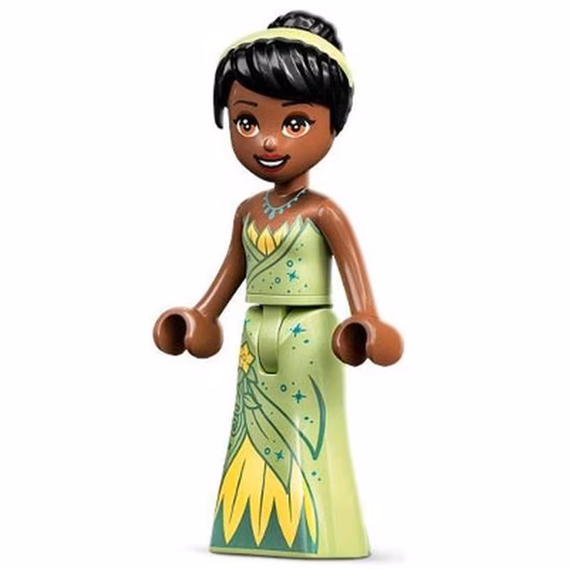 Tiana - Metallic Pointed Necklace, Thin Hinge Skirt, Hair Band