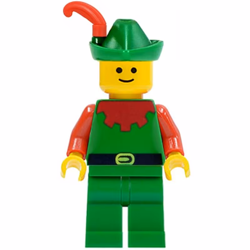 Forestman - Red, Green Hat, Red Feather