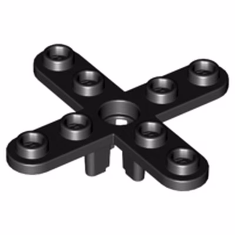Propeller 4 Blade 5 Diameter with Rounded Ends and Open Hub