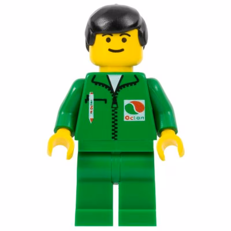 Octan - Green Jacket with Pen, Green Legs, Black Male Hair Octan - Green Jacket with Pen, Green Legs, Black Male Hair