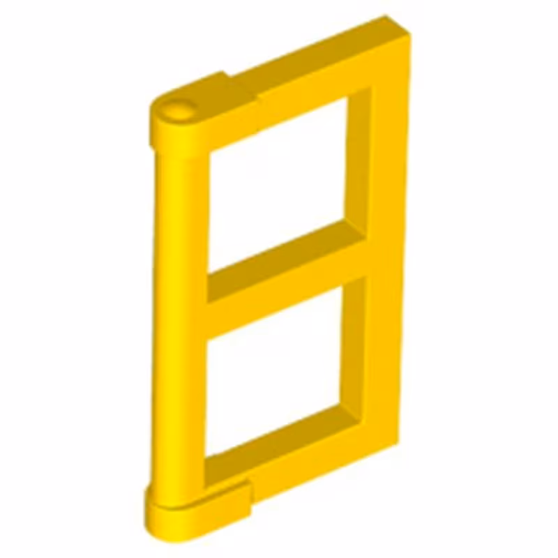 Pane for Window 1 x 2 x 3 with Thick Corner Tabs