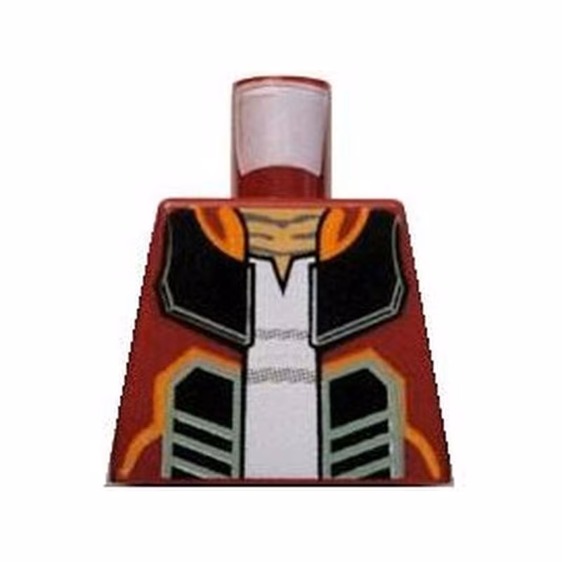 Torso SW Open Jacket with Black, Orange and Sand Green Lines and Pony Tails on Back Pattern (Hondo Ohnaka)
