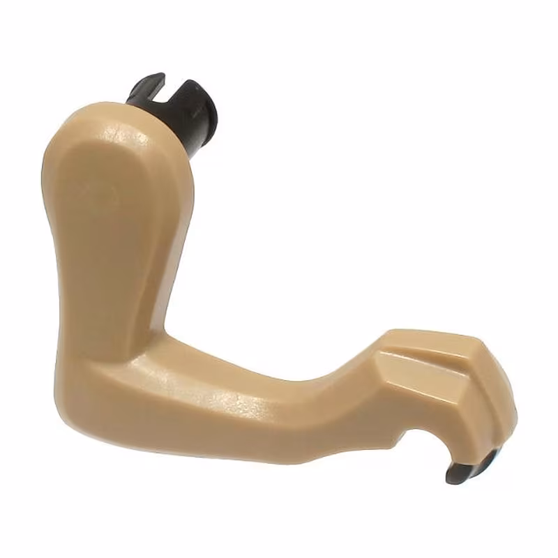 Dinosaur Leg Small (Front) Raptor Right with Black Pin and Black Claws Pattern