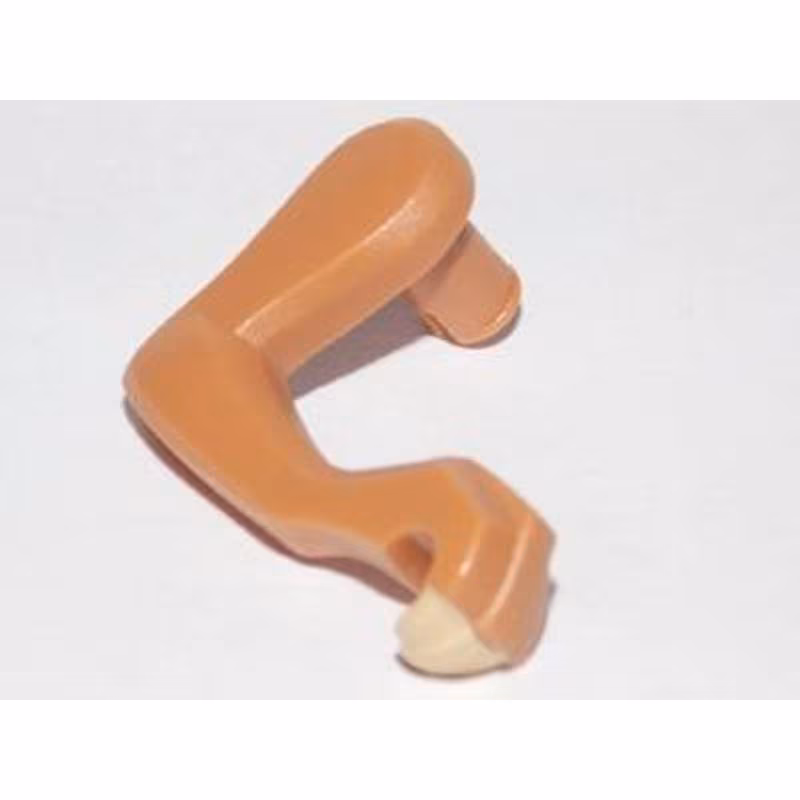 Dinosaur Leg Small (Front) Raptor Right with Tan Claws Pattern