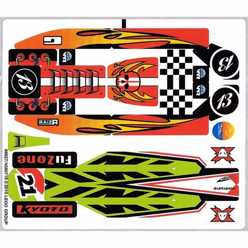 Sticker Sheet for Set 8897 - (89827/4580719) Sticker Sheet for Set 8897 - (89827/4580719)