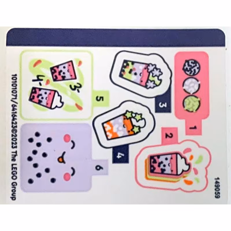 Sticker Sheet for Set 41733 - (10101071/6416423) Sticker Sheet for Set 41733 - (10101071/6416423)