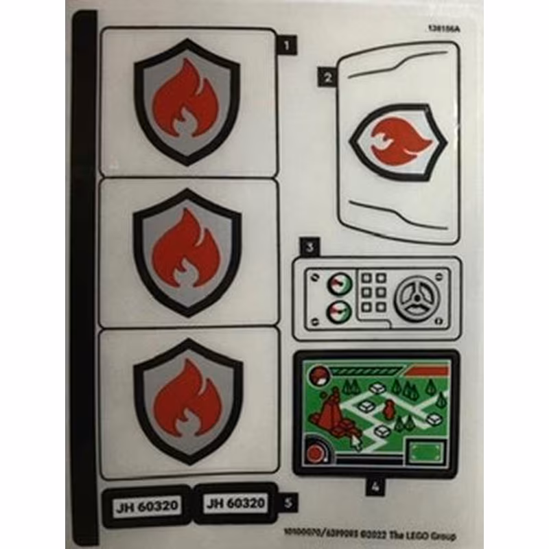 Sticker Sheet for Set 60320 - (10100070/6399093)