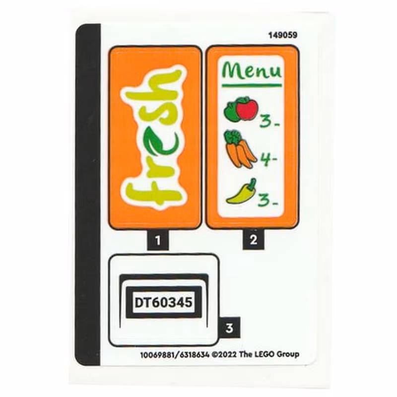 Sticker Sheet for Set 60345 - (10069881/6318634)