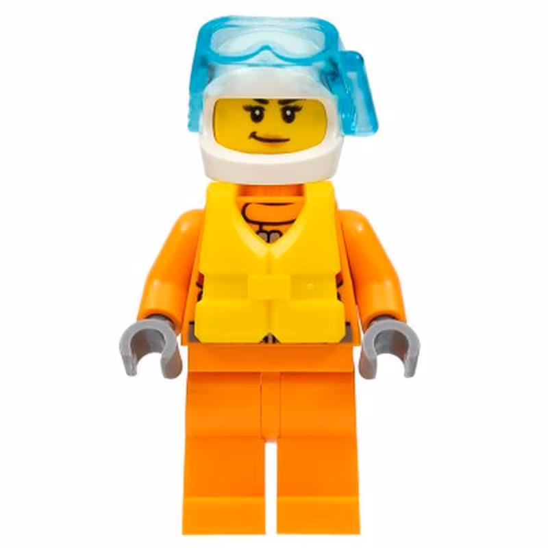 Coast Guard City - Female Rescuer with Scuba Diver Mask