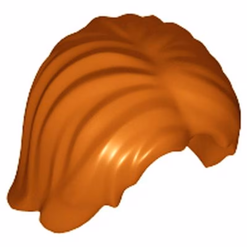 Minifigure, Hair Mid-Length Tousled with Center Part