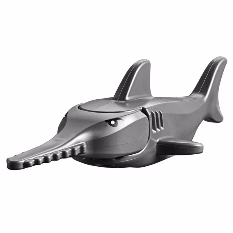 Sawfish with Debossed Gills with Black Eyes and White Pupils Pattern Sawfish with Debossed Gills with Black Eyes and White Pupils Pattern