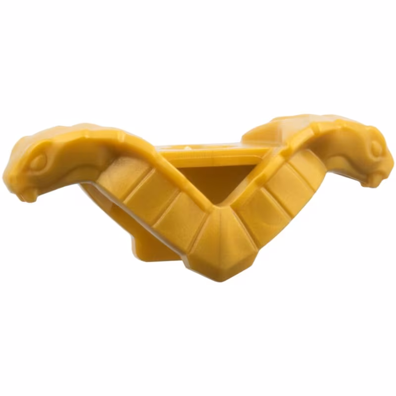 Minifigure Armor Shoulder Pads with Cobras Facing Over Shoulders and Stud on Back Minifigure Armor Shoulder Pads with Cobras Facing Over Shoulders and Stud on Back