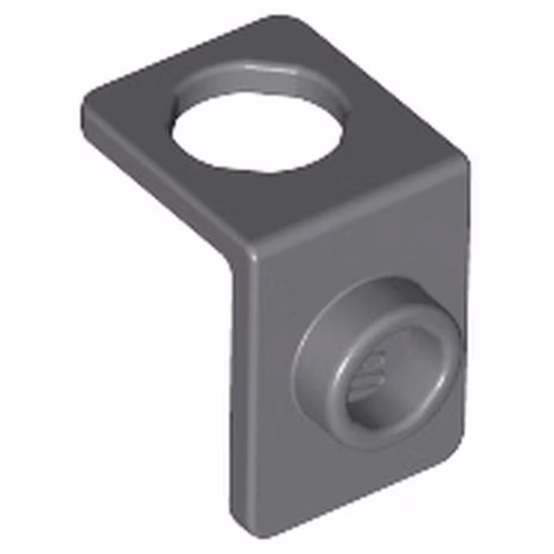 Minifigure Neck Bracket with Back Stud - Thin Back Wall