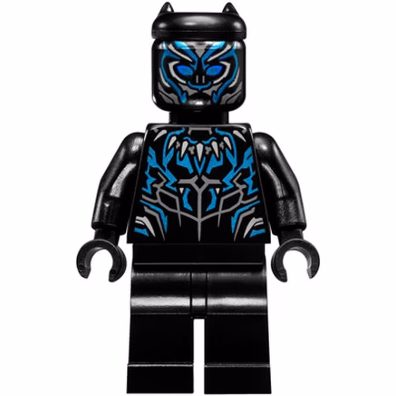 Black Panther - Claw Necklace, Metallic Light Blue Highlights