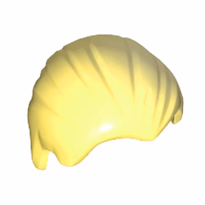 Minifigure, Hair Combed Front to Rear Minifigure, Hair Combed Front to Rear