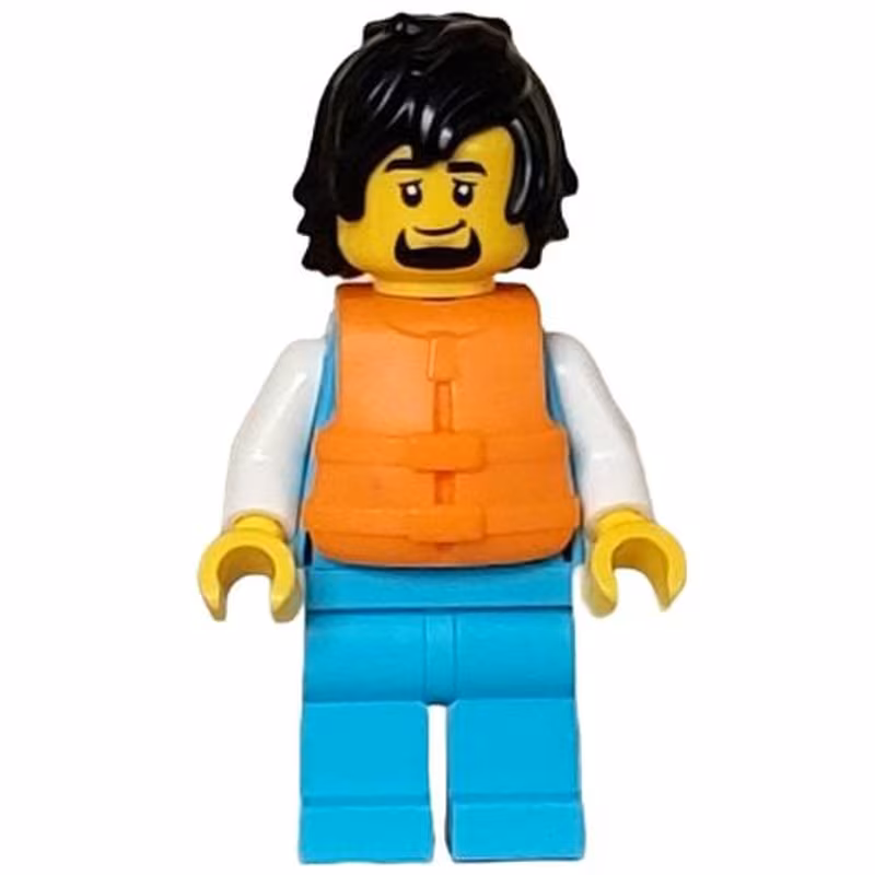 Arctic Explorer - Male, Stethoscope, Medium Azure Legs, Black Hair, Orange Life Jacket Arctic Explorer - Male, Stethoscope, Medium Azure Legs, Black Hair, Orange Life Jacket