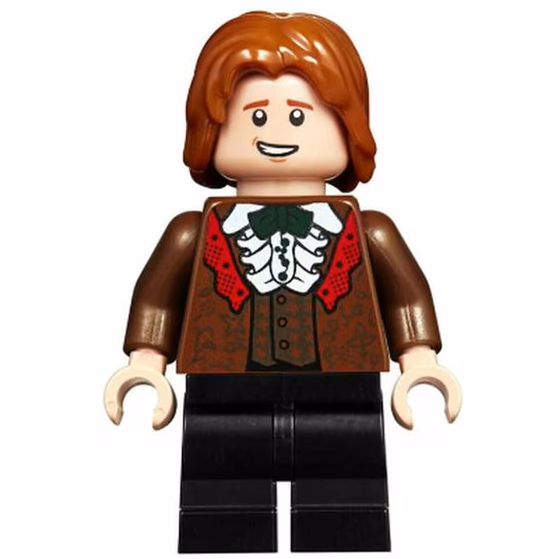 Ron Weasley - Reddish Brown Suit, Shirt with Ruffle