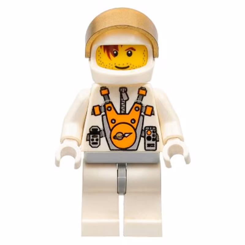 Mars Mission Astronaut with Helmet and Red-Brown Hair over Eye and Stubble Mars Mission Astronaut with Helmet and Red-Brown Hair over Eye and Stubble