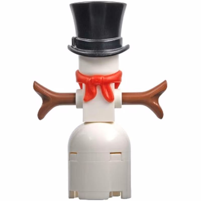 Snowman with 2 x 2 Round Brick as Legs Snowman with 2 x 2 Round Brick as Legs