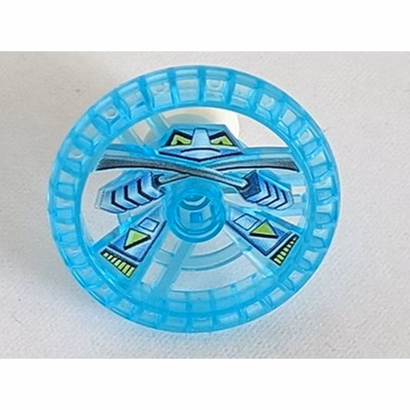 Technic, Disk 5 x 5 - RoboRider Talisman Wheel, Ninja Mold with Robot Pattern Technic, Disk 5 x 5 - RoboRider Talisman Wheel, Ninja Mold with Robot Pattern