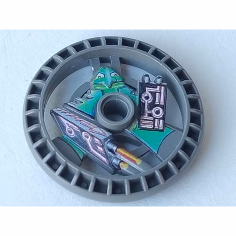 Technic, Disk 5 x 5 - RoboRider Talisman Wheel, Laser Mold with Robot Pattern Technic, Disk 5 x 5 - RoboRider Talisman Wheel, Laser Mold with Robot Pattern