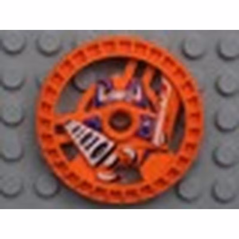 Technic, Disk 5 x 5 - RoboRider Talisman Wheel, Grab Mold with Robot Pattern Technic, Disk 5 x 5 - RoboRider Talisman Wheel, Grab Mold with Robot Pattern