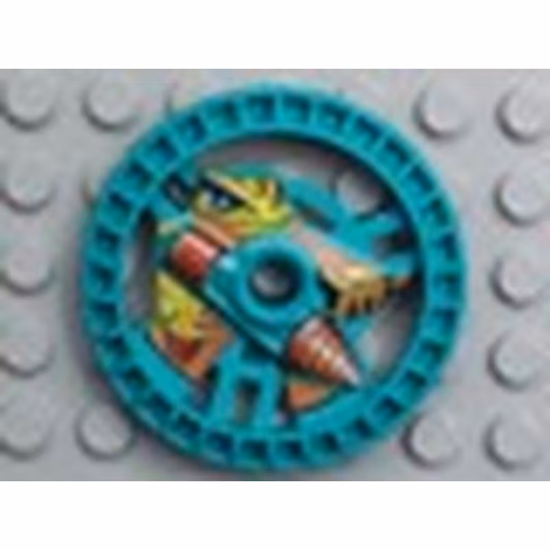 Technic, Disk 5 x 5 - RoboRider Talisman Wheel, Driller Mold with Robot Pattern Technic, Disk 5 x 5 - RoboRider Talisman Wheel, Driller Mold with Robot Pattern