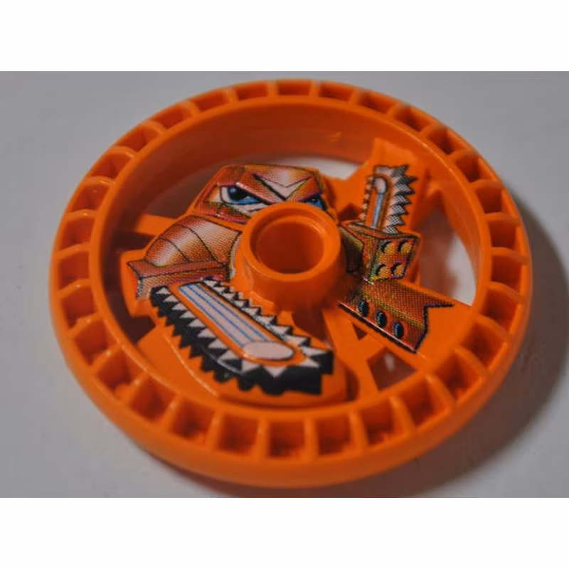 Technic, Disk 5 x 5 - RoboRider Talisman Wheel, Chain-Saw Mold with Robot Pattern Technic, Disk 5 x 5 - RoboRider Talisman Wheel, Chain-Saw Mold with Robot Pattern